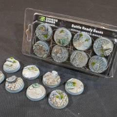 Gamers Grass 32mm Urban Warfare Round Battle Ready Bases (8)